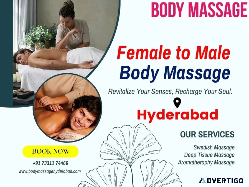 Get now female to male body massage in hyderabad with best price