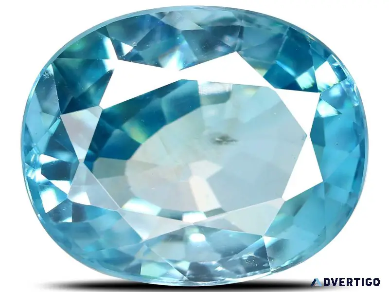 Buy blue zircon gemstone online at best price