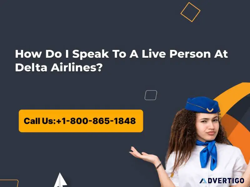 How do i speak to a live person at delta airlines
