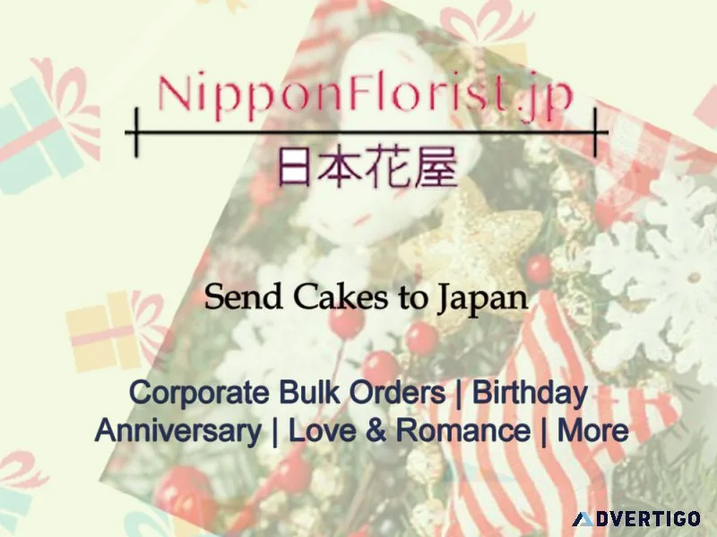 Online cake delivery in japan