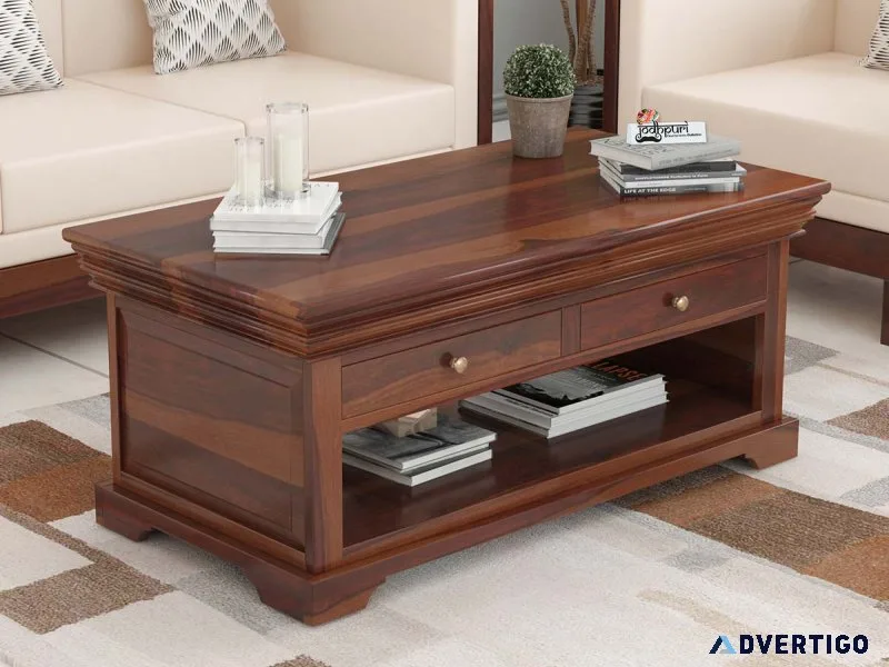 Buy solid wooden coffee table upto 55% off