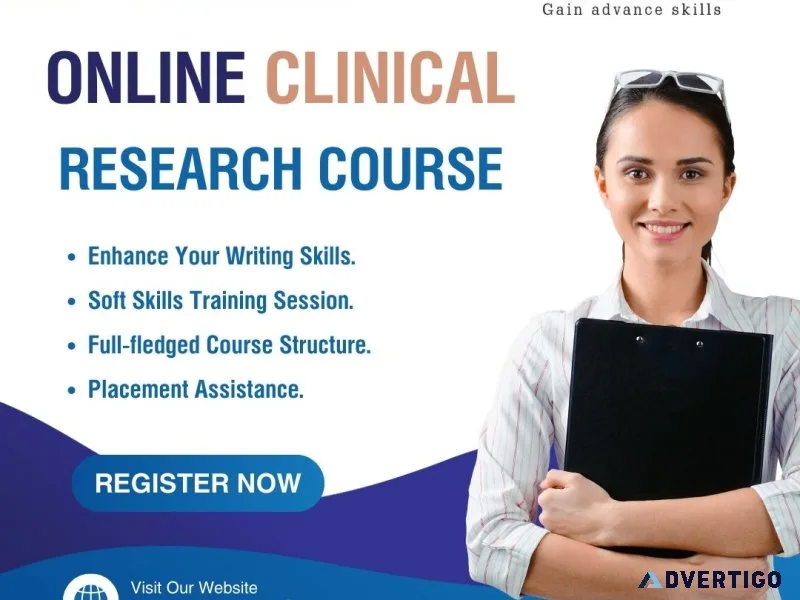 Get a clinical research course online offered by gaads learning