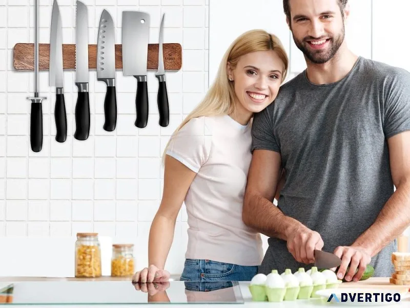Keep Knives Secure Magnetic Knife Holder for Wall