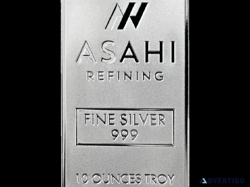 10 oz Silver Bar (Sealed) &ndash Asahi Refining