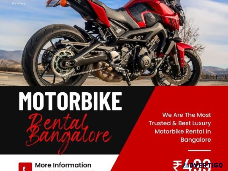 Self drive bike rental in bangalore