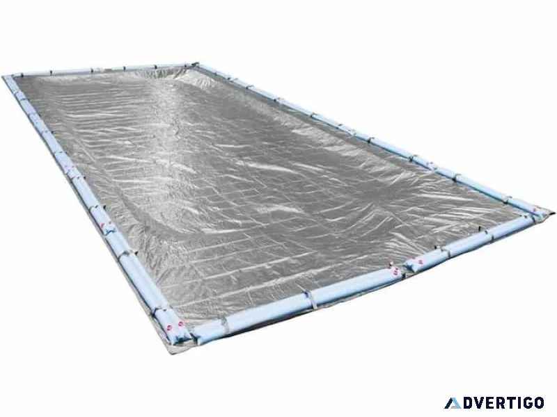 Pool Mate Heavy-Duty Silver In-Ground Winter Pool Cover
