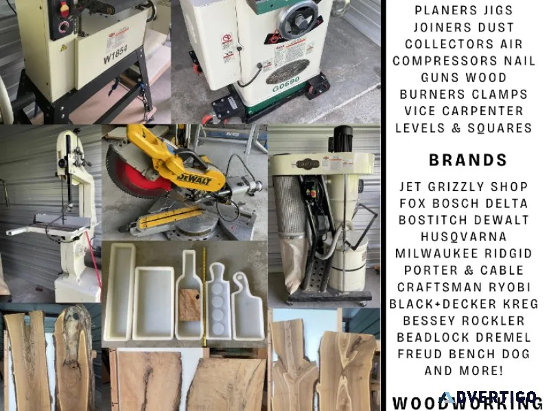 Online Woodworking Shop Estate Auction