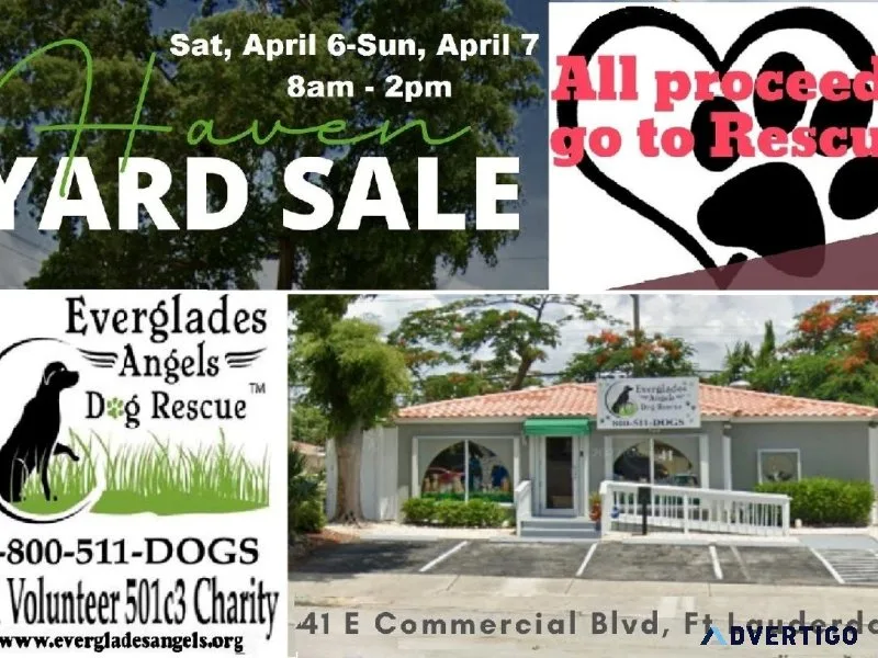 Charity Yard Sale  Puppy Meet and Greet  Refreshments