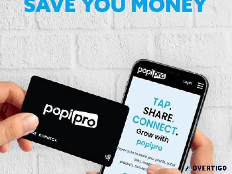 Popipro: revolutionize networking with electronic business cards