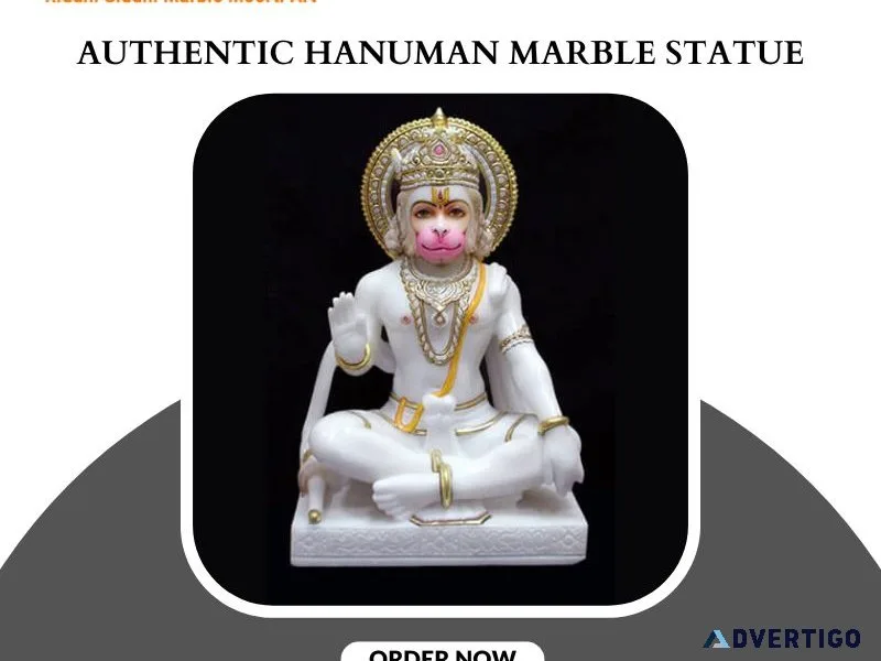 Authentic hanuman marble statue from india