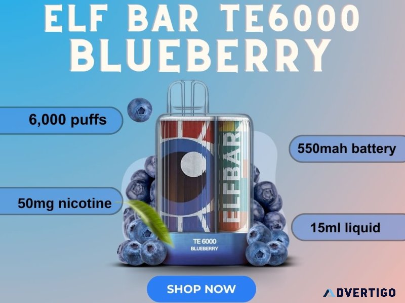 Elf bar te6000 blueberry
