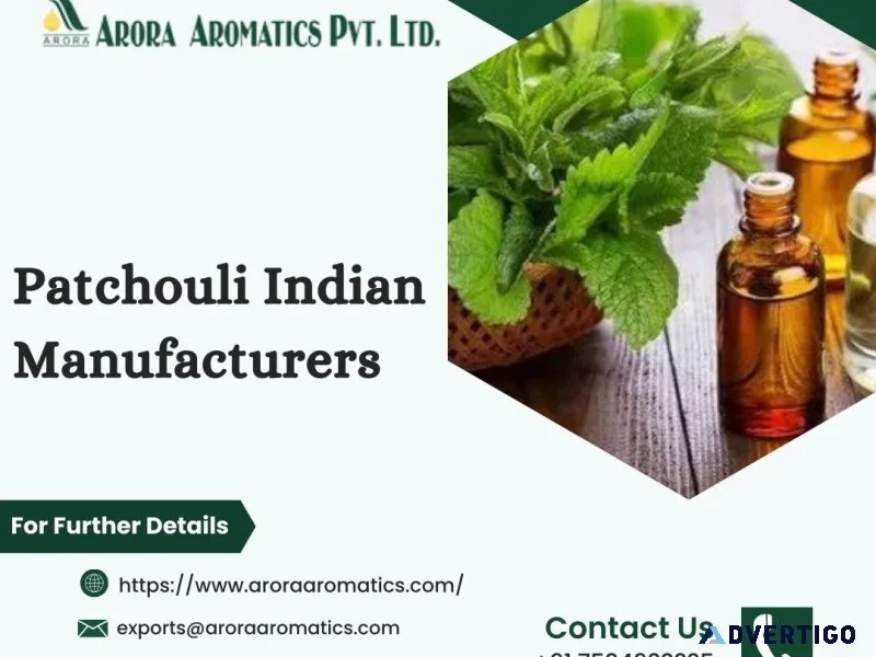 Top patchouli indian manufacturers