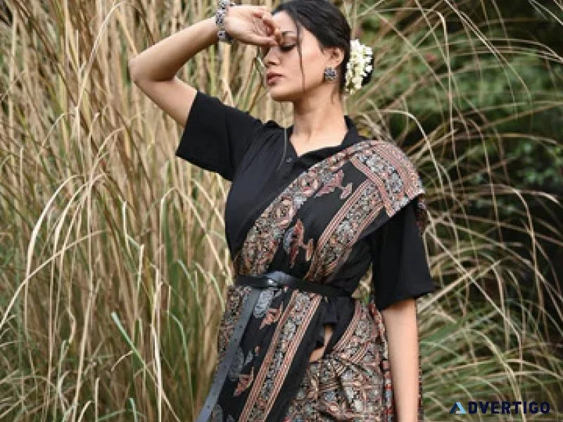 Buy ajrakh saree, stole, dupatta online - indiantesorocom