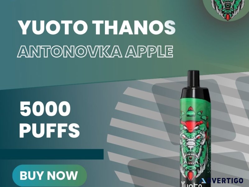 Yuoto thanos antonovka apple 5000 puffs
