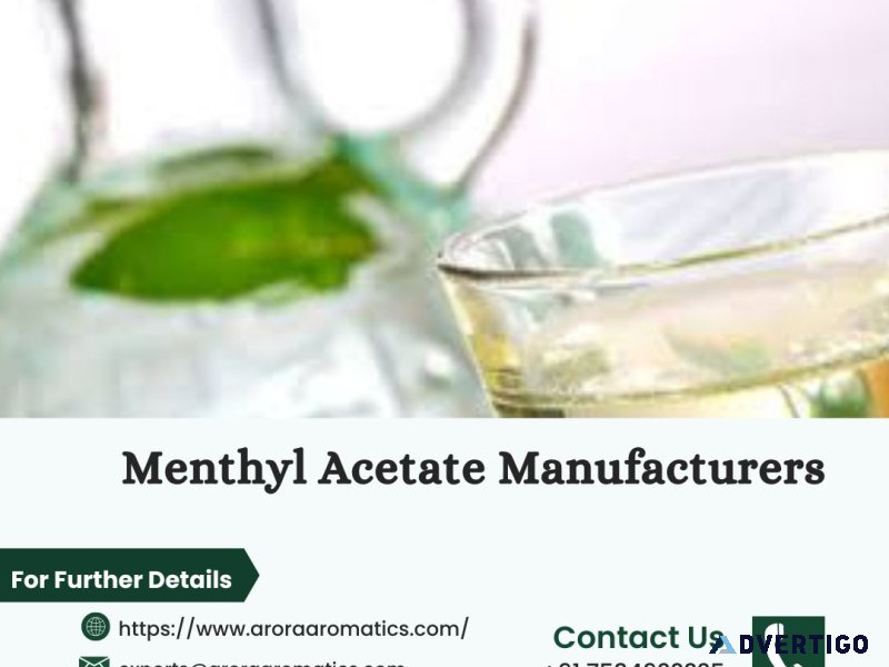 Menthyl acetate manufacturers
