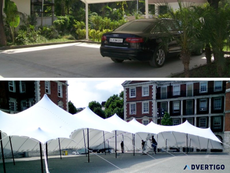 Protect your asset with a tensile car parking structure