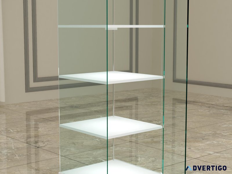Buy display cabinet with glass doors in uae