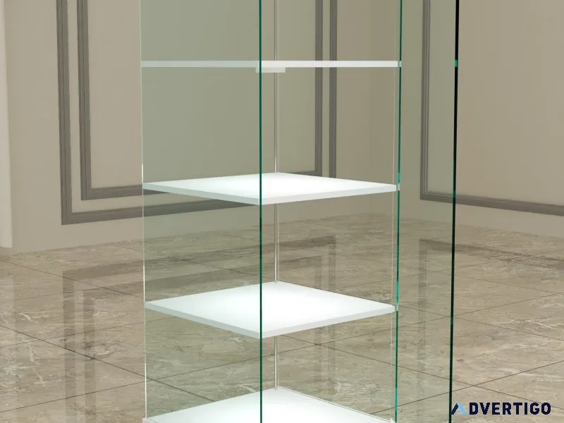 Buy display cabinet with glass doors in uae