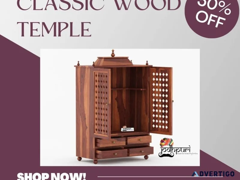 Buy wooden temple for home - best price with upto 55% off