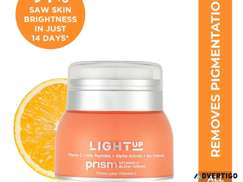 Buy prism vitamin c glow cream from light up beauty