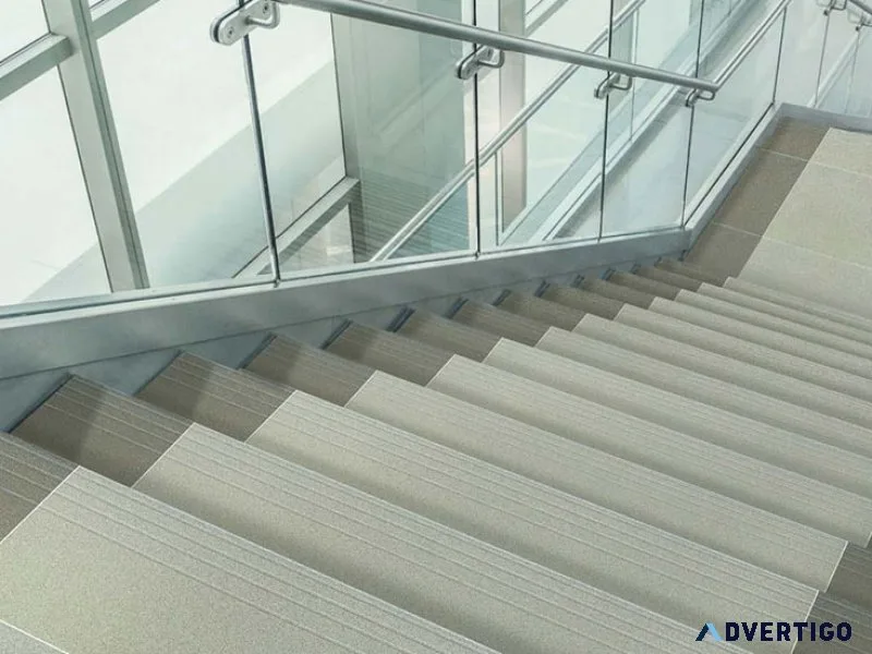 Seamless integration w matching staircase tiles