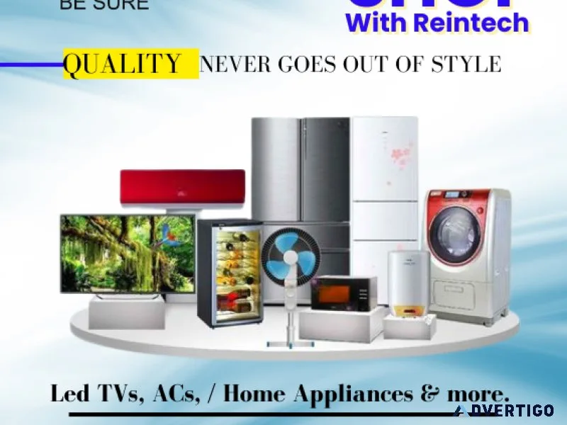 Reintech led tvs acs and home appliances manufacturer company, 