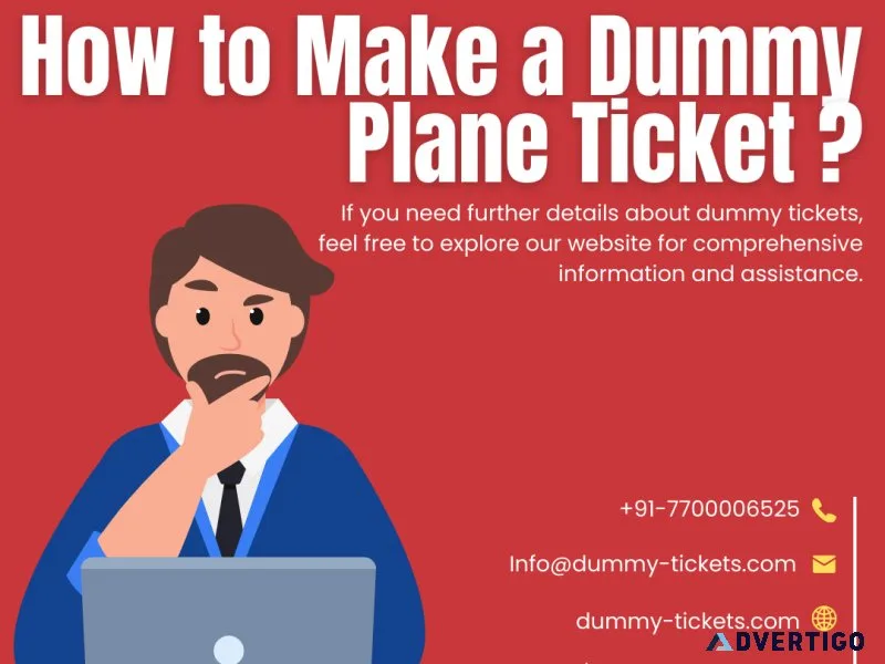 How to make a dummy plane ticket