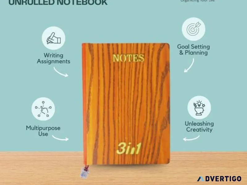 A5 wood notebook