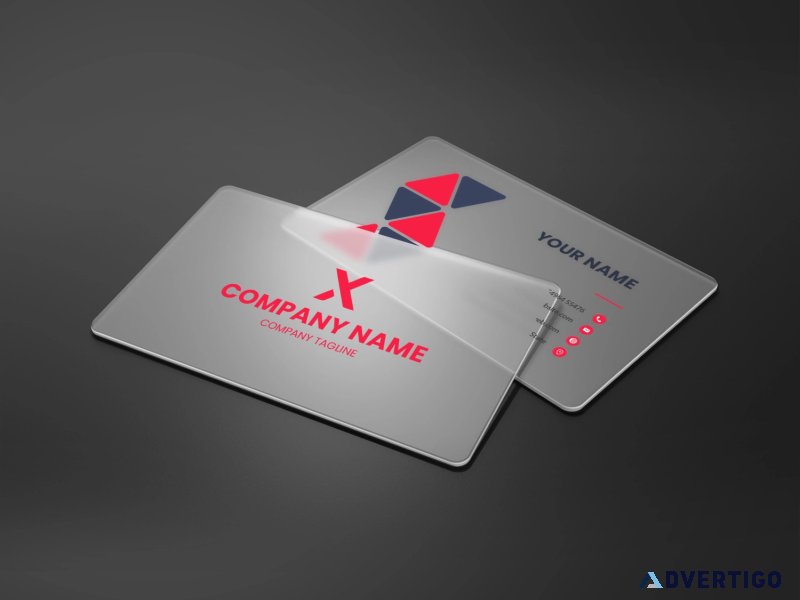 Transperent business card