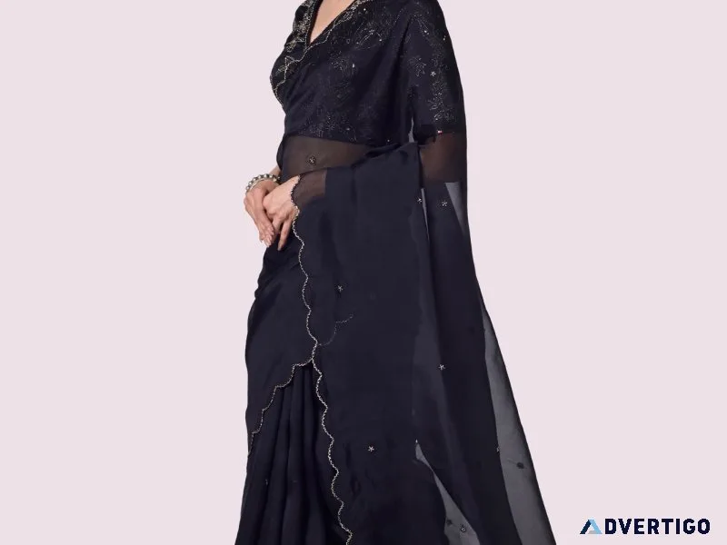 Designer organza sarees