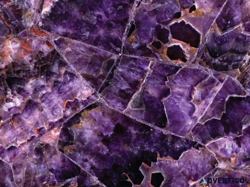 Gorgeous semi-precious slabs offer elegance and versatility