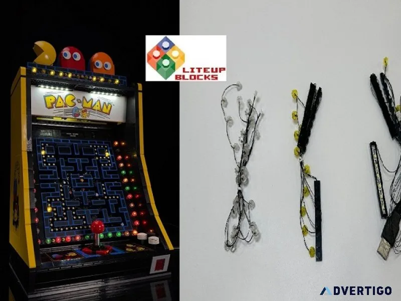 Brickbooster led lighting kit for 10323 lego pac-man arcade set