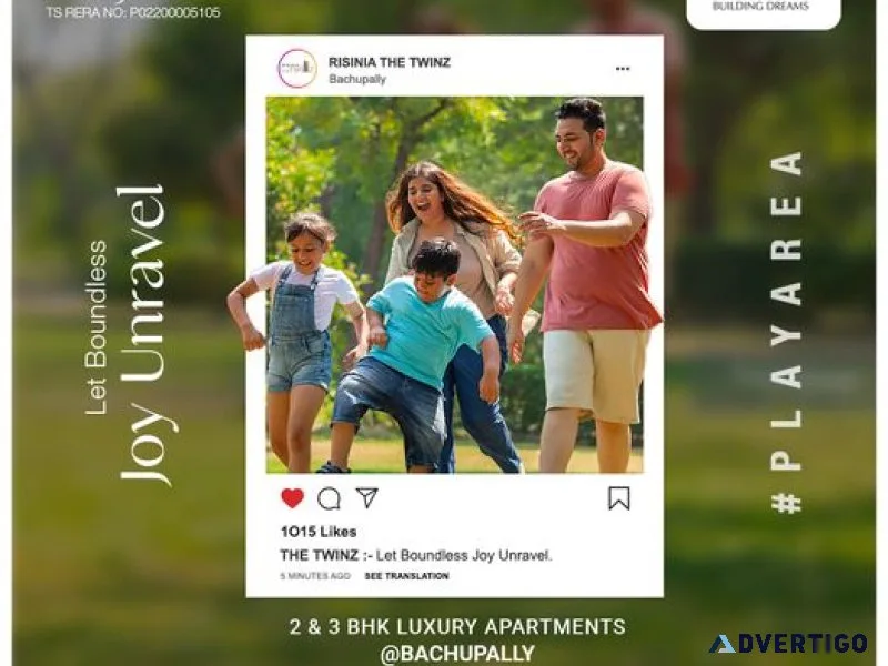 Apartments for sale in pragathi nagar | the edge by risinia