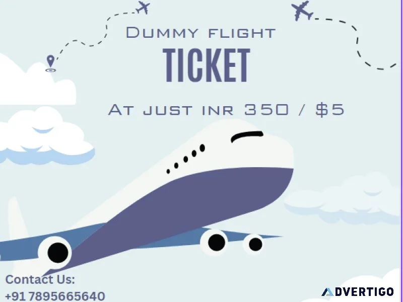 Dummy flight ticket