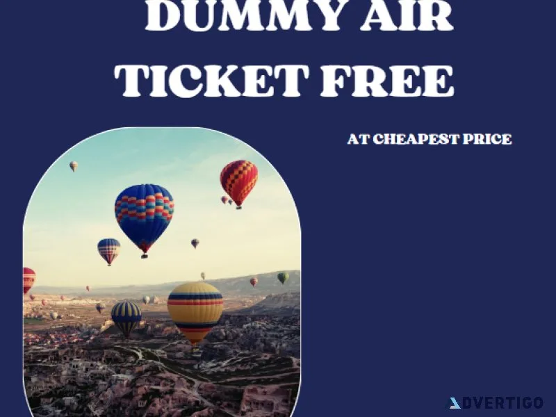 Dummy air ticket