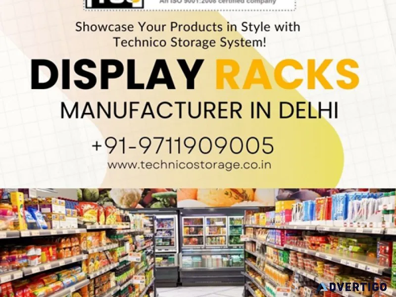 Reliable display racks manufacturer in delhi