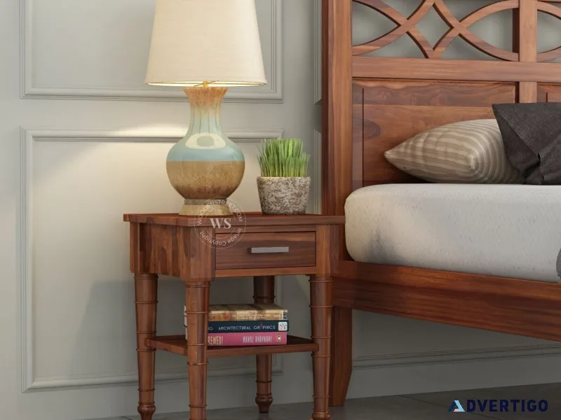 Buy allan bedside table (honey finish) at 38% off online