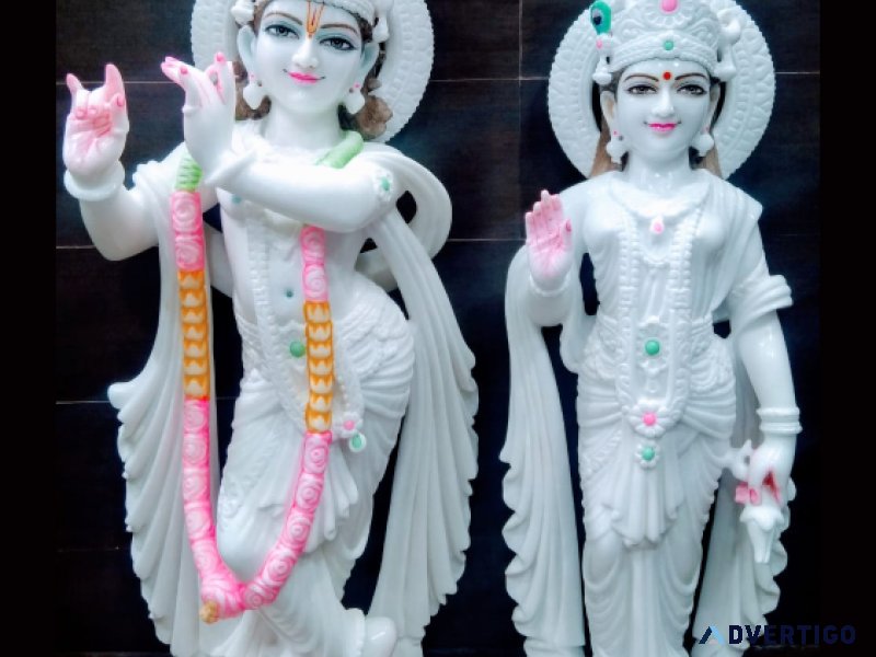 Marble murti jaipur: exquisite radha krishna marble murtis