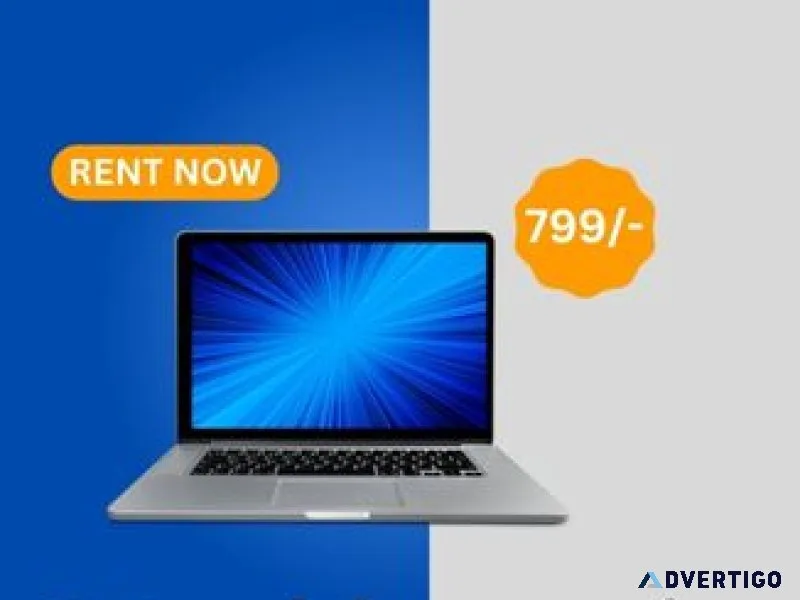Laptop on rent at rs 799/- only