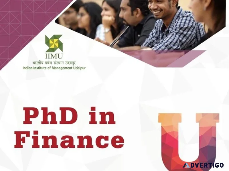 Explore prestigious phd opportunities in finance at iim udaipur