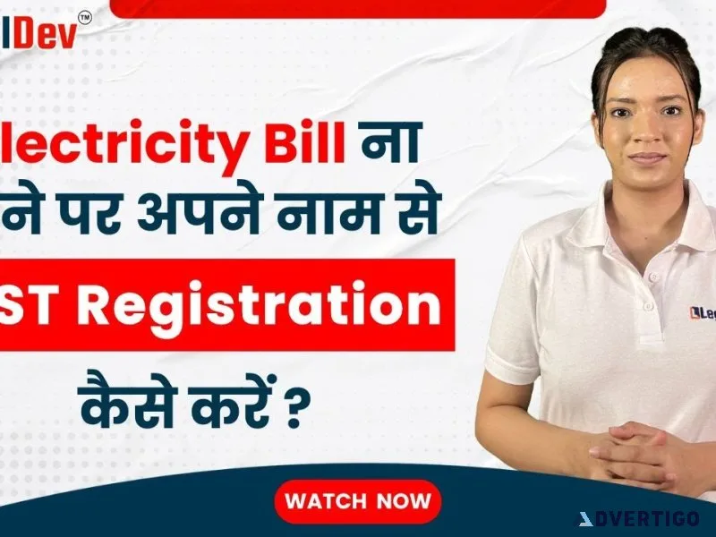 Gst registration process without electricity bill explained