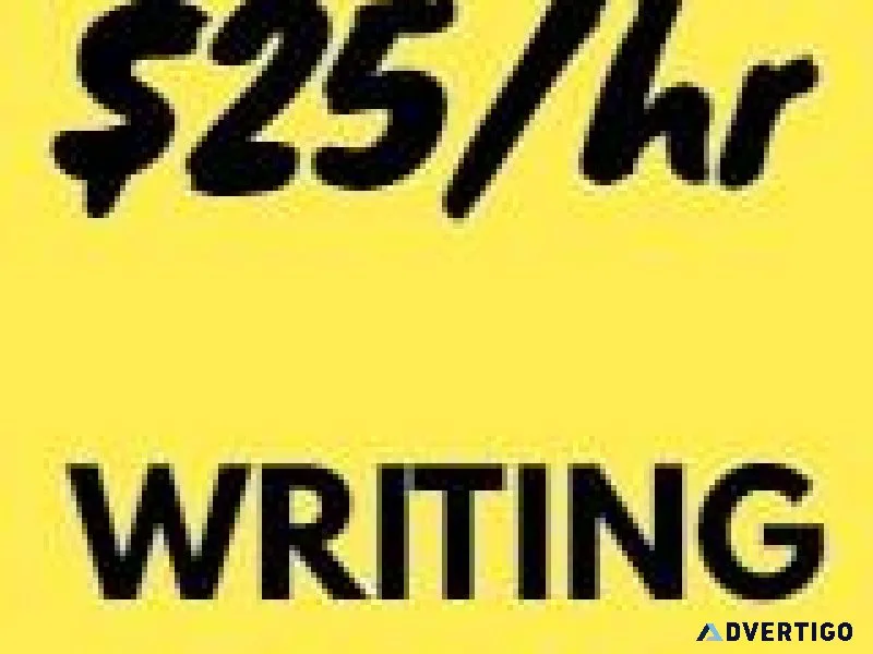 Your writing skills are in demand.