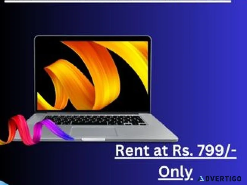 Laptop on rent at rs 799/- only