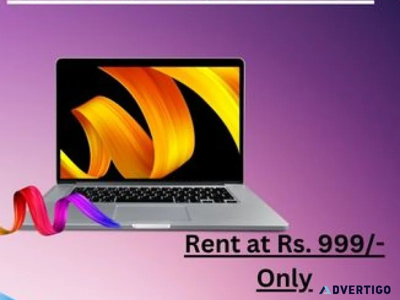Laptop on rent at rs 999/- only