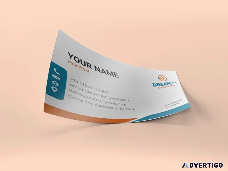 Glossy laminated visiting card