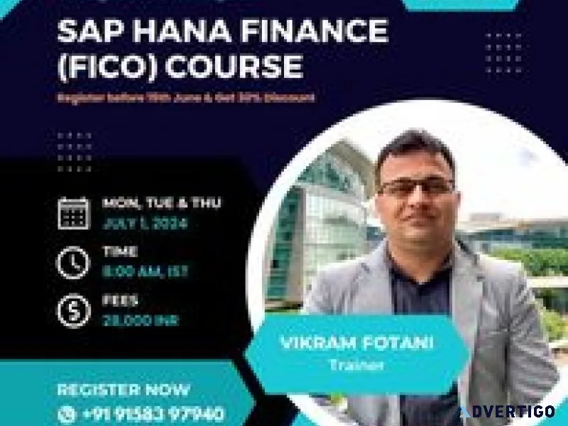 Join our new sap s/4hana finance (fico) live weekdays batch