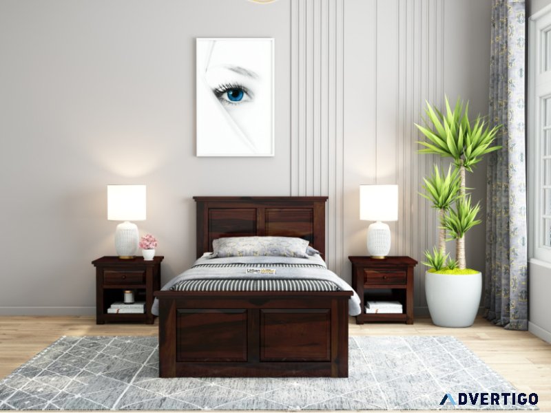 Buy single cot wood online now