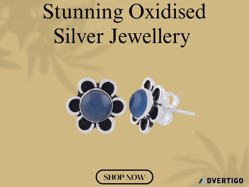 Stunning oxidised silver jewellery