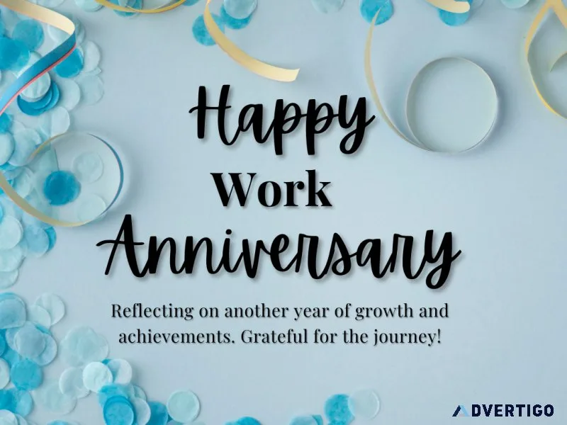 Ai generated work anniversary greeting cards with varnz