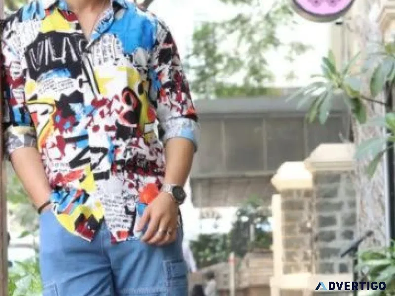 Printed shirt for men s wear